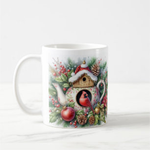 Mug Maison d'oiseau Théière Cardinal 3