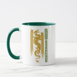 Mug Maison du Dragon Gold & Green Nouvel An   恭 喜 財 發