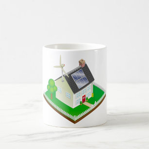 Mug Maison Écologique à Énergie Renouvelable avec Pann