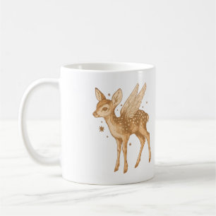 Mug Maisonnette féerique à faon ailé Cottagecore