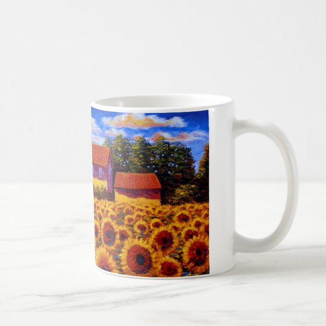 Mug Maisons dans le domaine de tournesol (Droite)