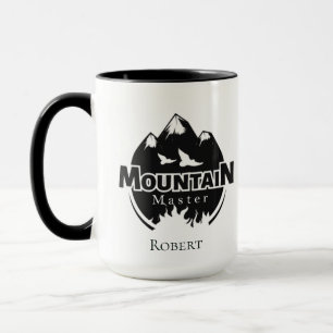 Mug Maître de la montagne, randonneur/cycliste personn