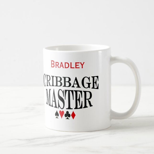 Mug Maître personnalisé de Cribbage (Droite)