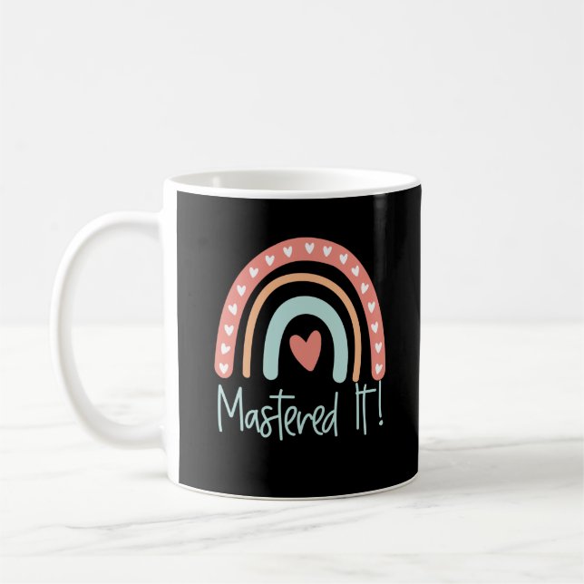 Mug Maîtrise Diplôme Diplôme Diplôme Cadeau Masqué Il  (Gauche)
