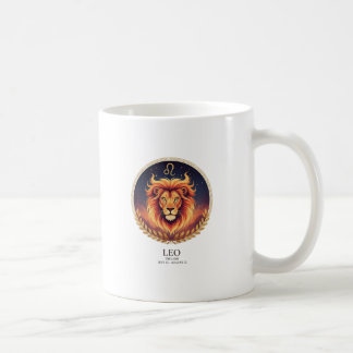 Mug Majestic Leo Lion Zodiac Gold Illustration Coffee 