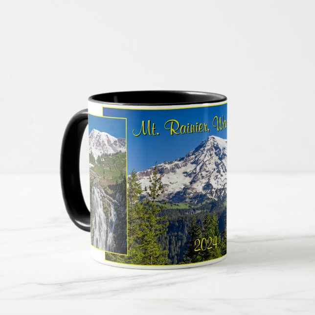 Mug Majestic Mt. Rainier, État de Washington, Souvenir (Devant gauche)