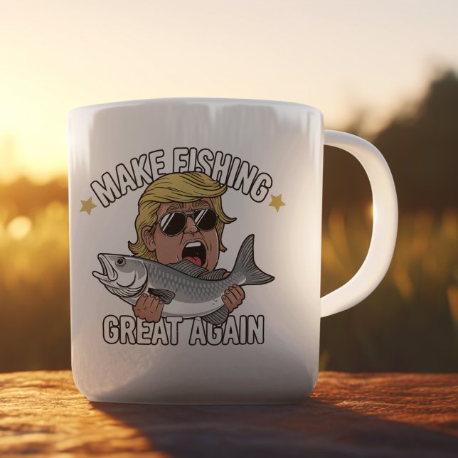 Mug Make Fishing Great Again Trump Funny Fisherman (Créateur téléchargé)