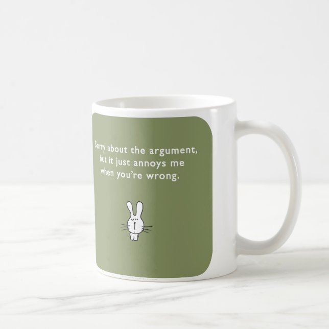 Mug Mal d'argument de lapin des badass MJ1560 vous (Droite)