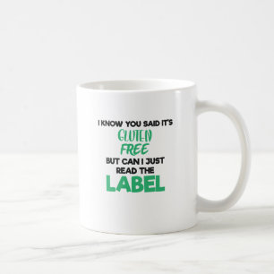 Mug Maladie Celiaque Gluten Libre Lire Le Étiquette Gl