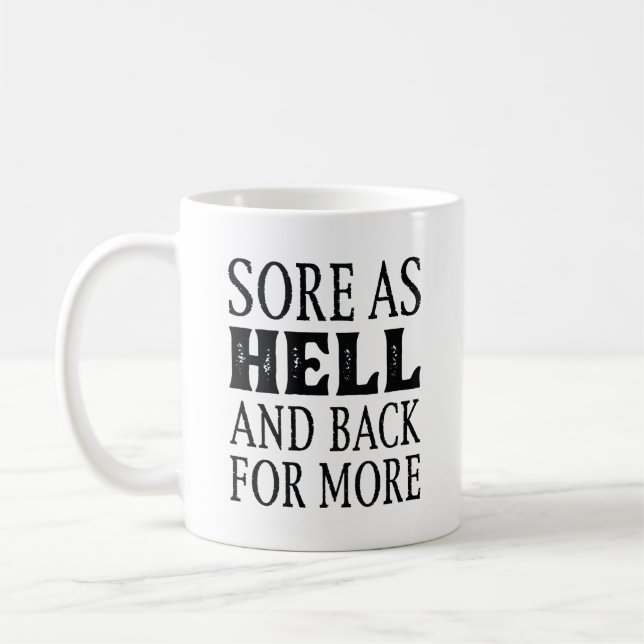 Mug Maladie Comme Enfer Et Retour Pour Plus (Gauche)