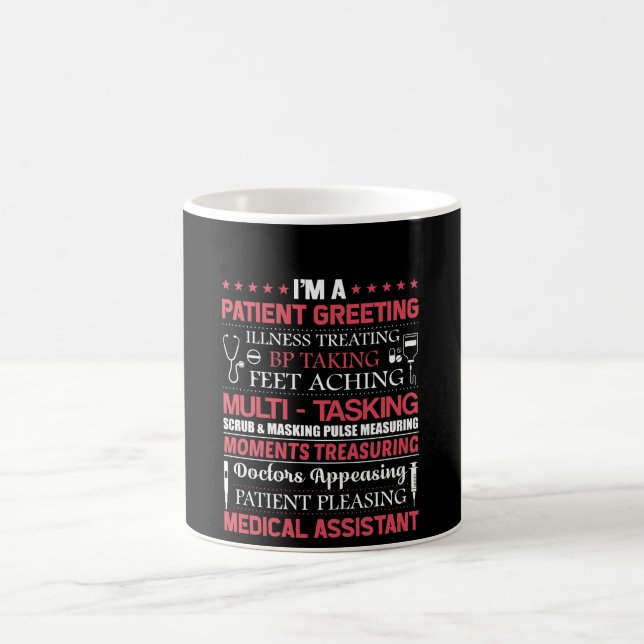 Mug Maladie patiente de salutation d'aide médical (Centre)