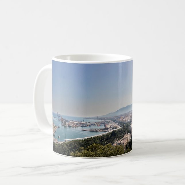 Mug Malaga, Espagne Panorama (Devant gauche)