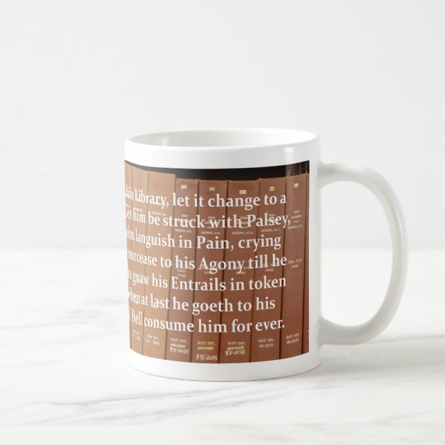 Mug Malédiction de bibliothécaires (Droite)