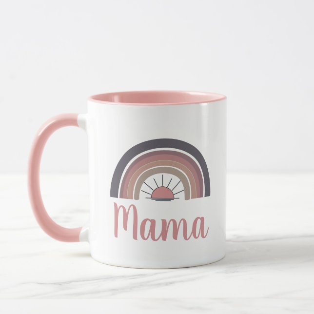 Mug Mama arc-en-ciel personnalisé (Gauche)