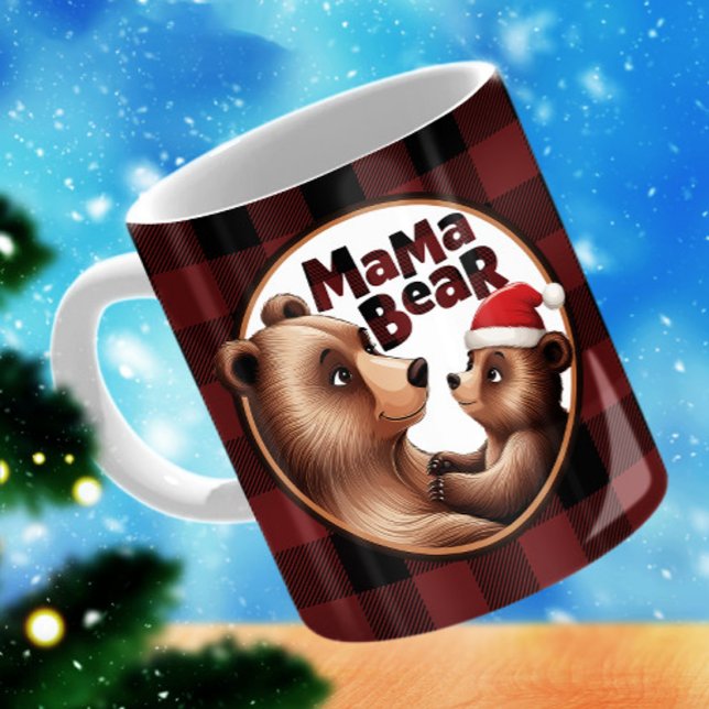 Mug Mama Bear Baby Bear Noël - Best Mom Gift (Créateur téléchargé)