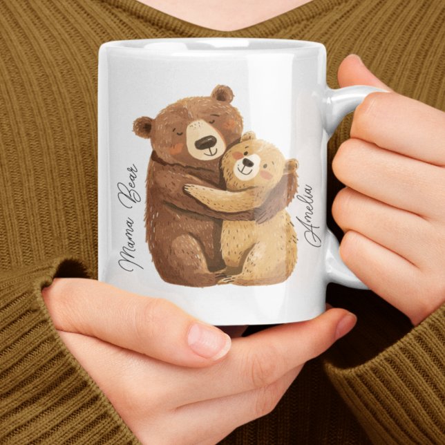Mug Mama Bear Personnalisé Unique Maman Cadeau Anniver (Créateur téléchargé)