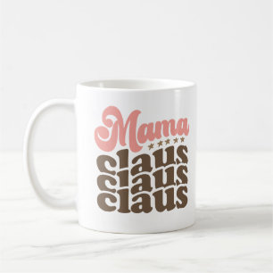 Mug Mama Claus Retro Vacances de Noël Super