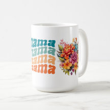 Mama Floral Répétition Rétro