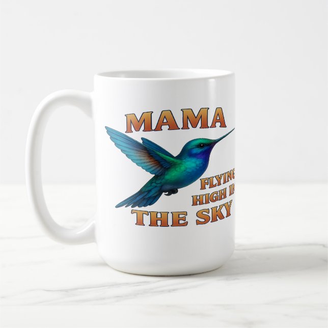 Mug Mama Hummingbird - Vol haut dans l'édition Sky (Gauche)