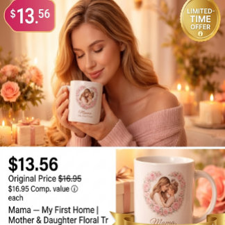 Mug Mama — Mon Premier Chez Moi | Fleurs de mère et fi