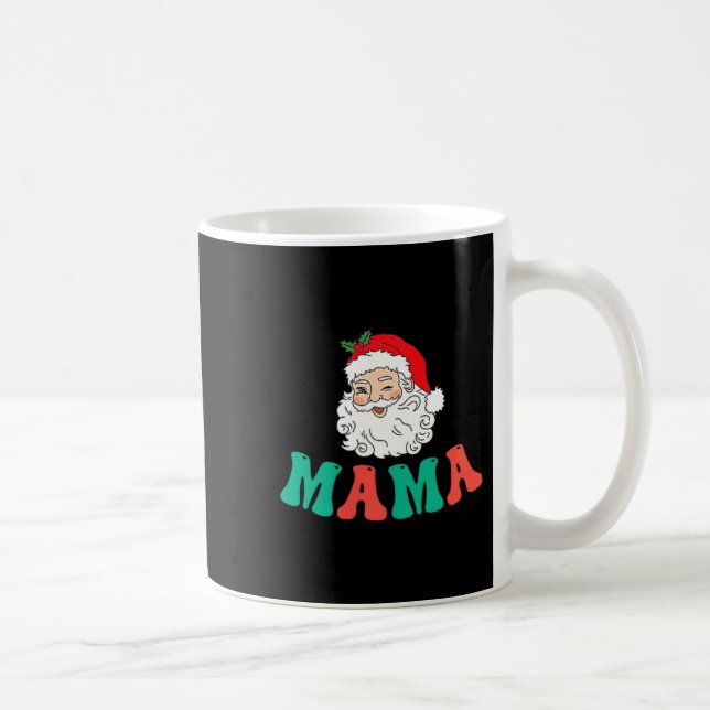 Mug Mama Of 1st Birthday Pajamas Christmas Santa Match (Droite)