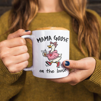 Mug Mama Oie en liberté Dessin animé drôle de maman oi