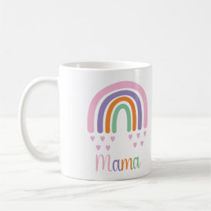 Mug Mama Pastel Arc-en-ciel et Coeurs