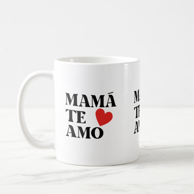 MUG MAMA TE AMO COEUR AMOUR (Gauche)