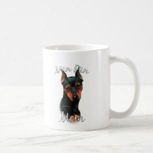 Mug Maman 2 du Pinscher miniature (noir)
