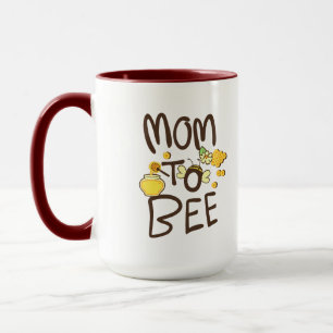 Mug Maman à abeille avec décoration de dessin