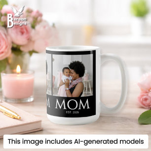 Mug Maman a établi la photo classique des casquettes n
