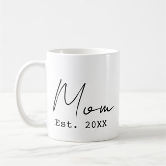 Mug Maman a établi un nouveau script élégant simple Ma