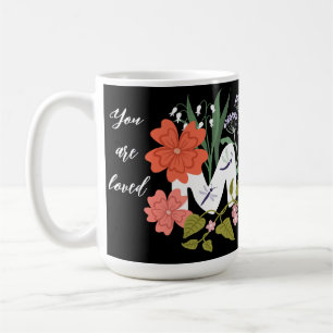 Mug Maman adorait boho bouquet de fleurs mignonette