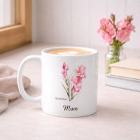 Maman Août Fleur de Naissance Glaïeul