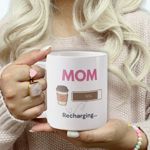 Mug Maman café drôle Citation café rechargeante
