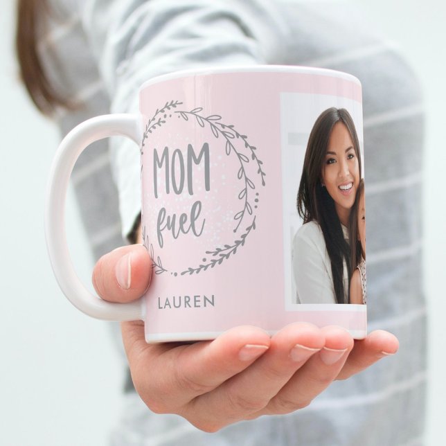 Mug Maman Carburant COULEUR ÉDITABLE Photo Musique per (Créateur téléchargé)