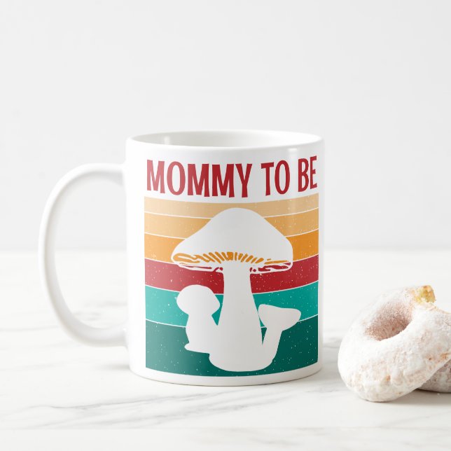 Mug maman champignon à être baby shower (Avec donut)
