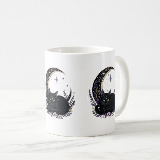 Mug Maman Chat Noir Mignonne Gothique Sorcière Croissa
