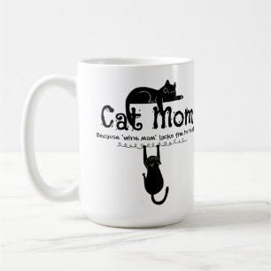 Mug Maman Chats Parce que Maman Vin Citation Drôle