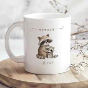 Mug Maman Chérie Année de Fondation Raton Laveur Fête
