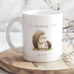 Mug Maman chérie Hérissons aquarelle établis