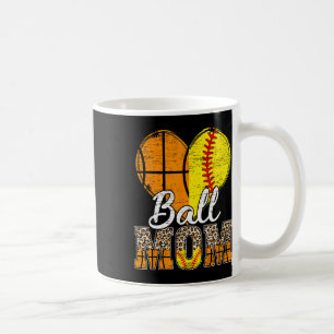 Mug Maman Coeur de basket-ball Mama Leopard Mère