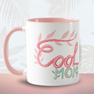 Mug Maman Cool Rose Lettering Fête des Mères