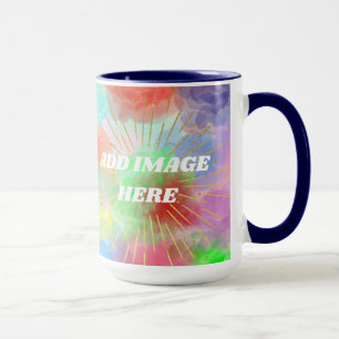 Mug Maman Customisée colorée Aquarelle d'été nuages
