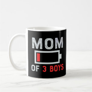 Mug Maman De 3 Garçons De Fille Ou Fils Fête De La Mèr