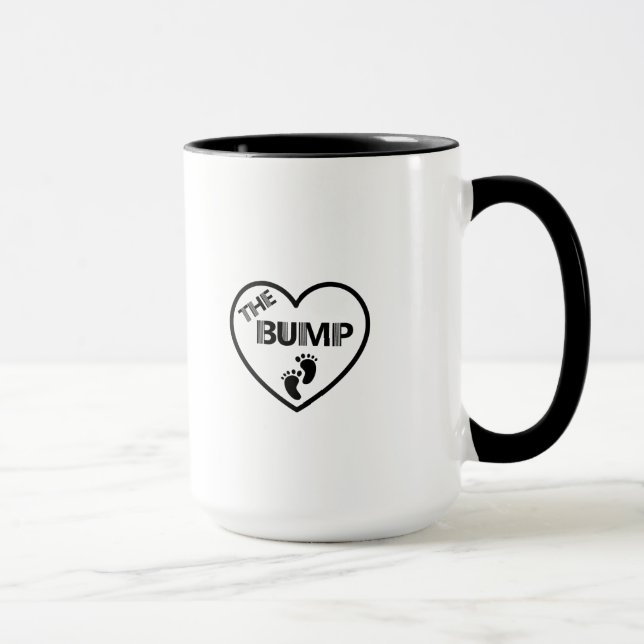 Mug Maman de cadeau de grossesse de bosse à être (Droite)