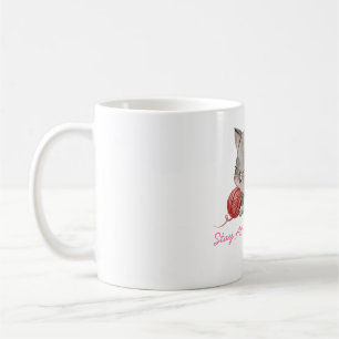 Mug maman de chat de séjour à la maison