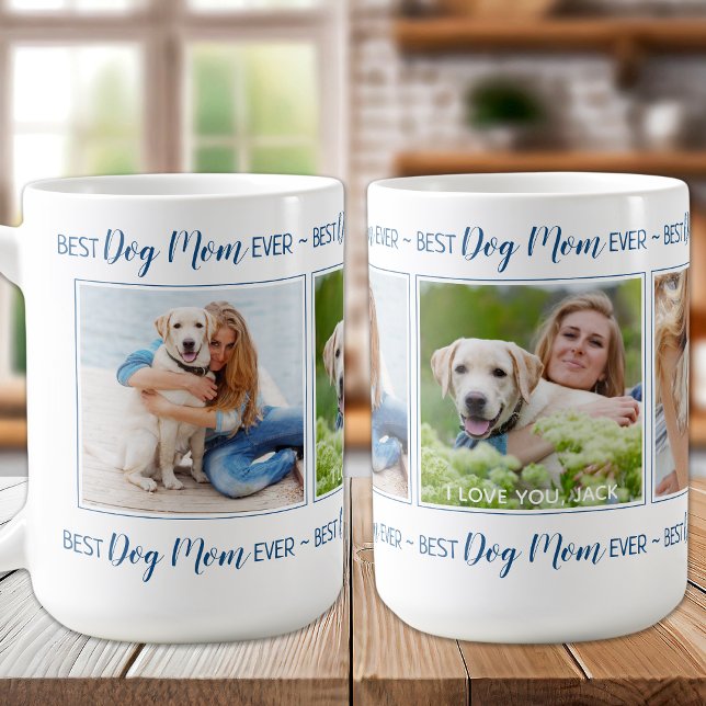 Mug Maman de chien moderne personnalisée 3 photo (Créateur téléchargé)