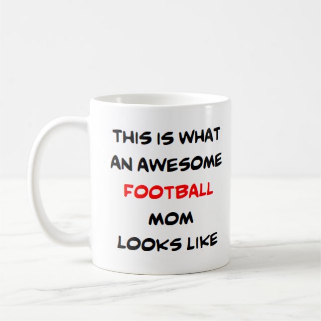 Mug maman de football, génial (Gauche)