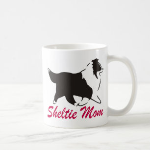Mug Maman de Sheltie de chien de berger de Shetland